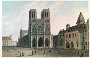 La piazza davanti a Notre-Dame al tempo del Consolato da Angelo Garbizza